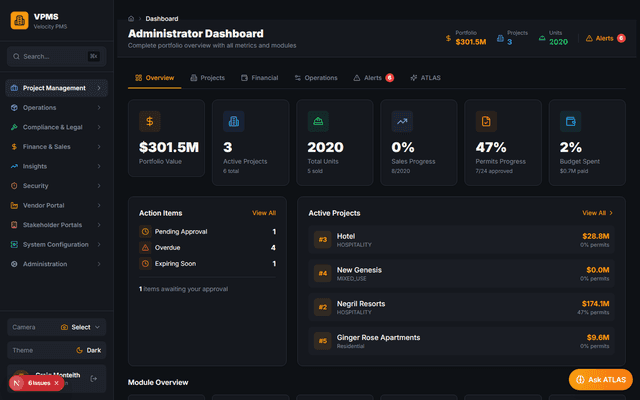 Developer Dashboard